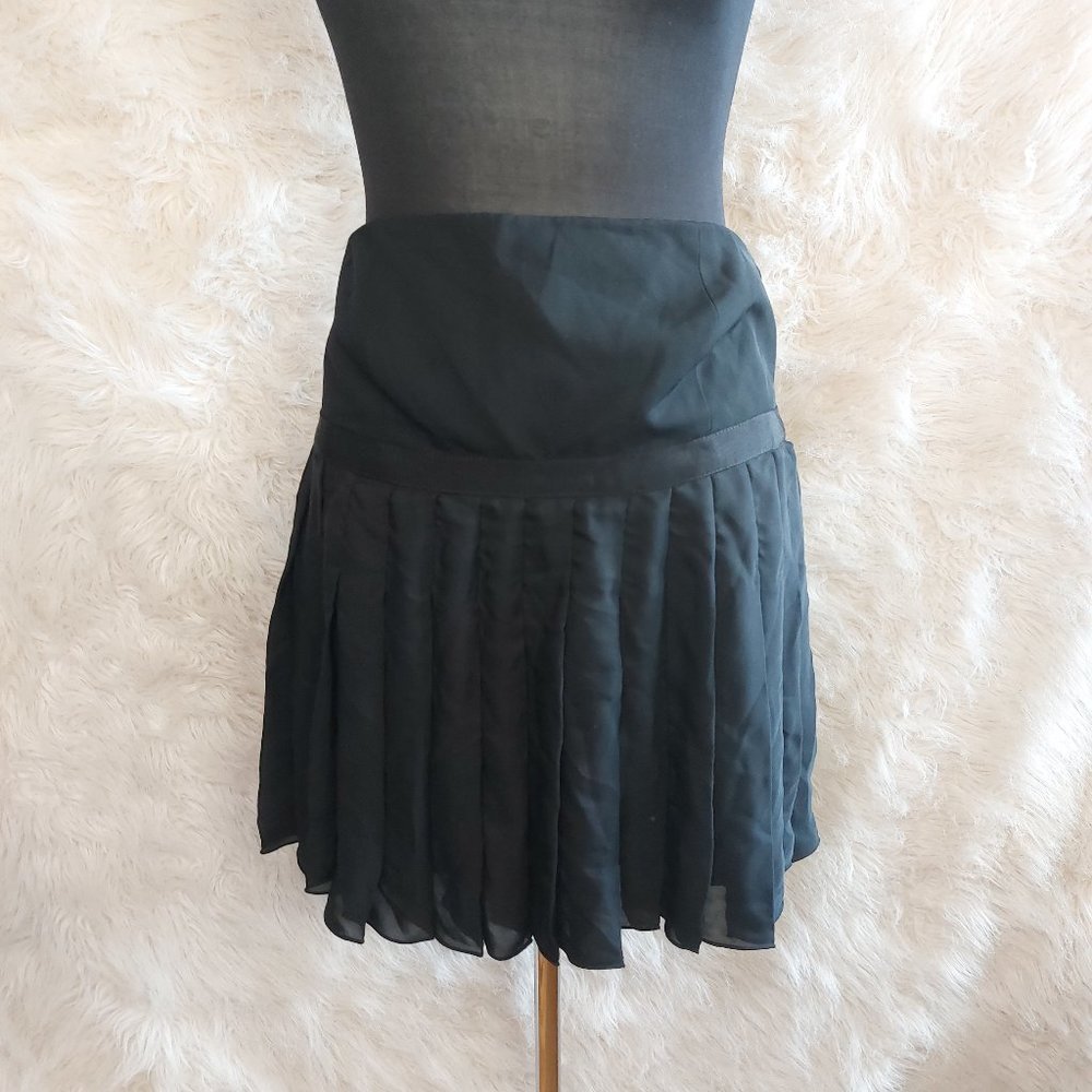 A Pea in the Pod Maternity Redefined Women's Black 100% Silk Skirt Siz M